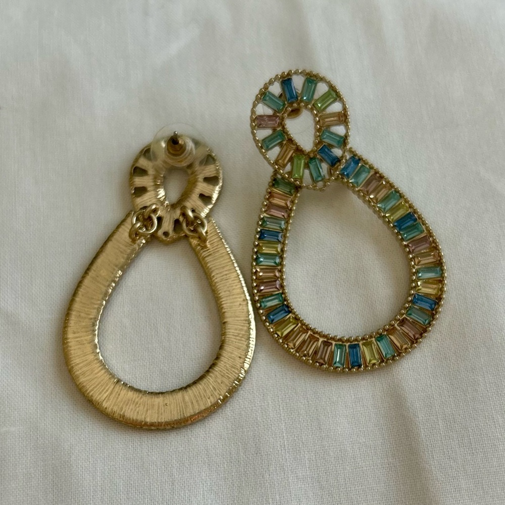Blue/Gold/Green Bling Earrings 🩵💙💚💛